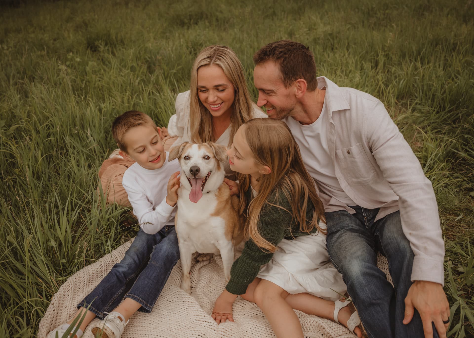 Our family with our sweet Jenny